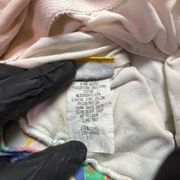 Vintage 80s Ken Done Art & Design Floral Print One Piece Swimsuit - Picture 4 of 5